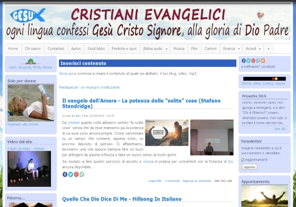 evangelici.info - pensieri, meditazioni, tematiche cristiane
